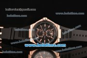 IWC Ingenieur Asia ST Automatic Rose Gold Case with Black Rubber Strap Black Dial and PVD Bezel