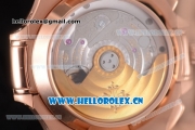 Patek Philippe Nautilus Clone PP 315 Automatic Rose Gold Case/Bracelet with Black Dial and Stick/Arabic Numeral Markers (BP)