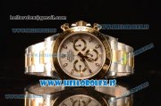 Rolex Daytona Two Tone YG Rolex 4130 Auto Best Edition 1:1 Clone White Dial Stick 116503