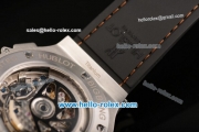 Hublot Chukker Bang Chrono Swiss Valjoux 7750-DD Automatic Steel Case with Black Dial and Brown Leather Strap