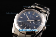 Rolex Datejust Oyster Perpetual Swiss ETA 2836 Automatic Movement Full Steel with Dark Blue Dial and White Stick Markers