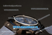 Hublot Classic Fusion Chronograph 7750 Auto PVD Case with Blue Dial and Blue Leather Strap