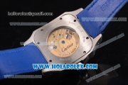 Cartier Santos Tourbillon Asia Automatic Steel Case with Blue Dial and Roman Numeral Markers