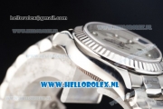 Rolex Datejust Swiss ETA 2671 Automatic Steel Case with White Dial Diamonds Markers and Steel Bracelet (BP)