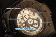 Hublot King Power F1 Monza Chronograph Swiss Valjoux 7750 Automatic Movement PVD Case with Skeleton Dial and Black Strap