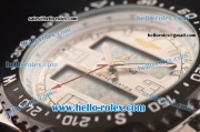 Breitling Airwolf Quartz Movement White Dial with Black Digital Display and PVD Bezel