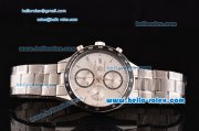 Tag Heuer Carrera Calibre 16 Chronograph Swiss Valjoux 7750-DD Automatic Steel Case wirh Stick Markers Silver Dial and Black Bezel