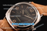 Panerai PAM00388O Radiomir Black Seal 3 Days Automatic Asia Automatic Steel Case with Black Dial and Brown Leather Strap