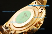 Rolex Yacht-Master II Swiss ETA 2813 Automatic Movement Gold Case and Strap with Blue Dial and Blue Bezel