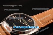 Panerai PAM00388O Radiomir Black Seal 3 Days Automatic Asia Automatic Steel Case with Black Dial and Brown Leather Strap