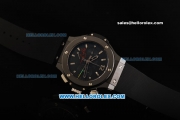Hublot Big Bang Swiss Valjoux 7750 Automatic Movement PVD Case with Black Dial and Full Ceramic Bezel