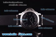 Panerai Luminor Base Pam 219 Asia 6497 Manual Winding Steel Case with Black Dial and Black Leather Strap Panerai Luminor Base Pam 219 Asia 6497 Manual Winding Steel Case with Black Dial and Black Leather Strap