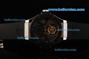 Hublot Big Bang Tourbillon Manual Winding Movement Steel Case with Grey Dial and Black Rubber Strap-Limited Edition