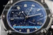 Audemars Piguet Royal Oak Offshore Juan Pablo Montoya Chrono Miyota OS10 Quartz Steel Case with Blue Dial and Blue Leather Strap (EF)