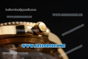 Rolex Submariner Clone Rolex 3135 Automatic Yellow Gold Case/Bracelet with Black Dial and Dot Markers - 1:1 Original (BP)