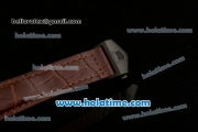 Tag Heuer Monaco LS Chrono Swiss Valjoux 7750 Automatic PVD Case with Brown Dial Stick Markers and Brown Leather Bracelet