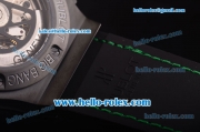 Hublot Big Bang Swiss Valjoux 7750 Automatic Movement PVD Case with Black Dial - Green Markers