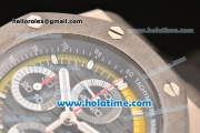 Audemars Piguet Royal Oak Offshore Sebastien Buemi Best Edition Chrono Swiss Valjoux 7750 Automatic Titanium Case with Ceramic Bezel and Rubber Strap - 1:1 Original (NOOB)