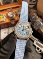 PPF Top Replica Rose Gold Patek Philippe Watch AQUANAUT Series 5072G-001 Diamond Women's Watch