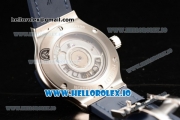 Hublot Classic Fusion Japanese Miyota 9015 Automatic Movement Steel Blue Dial and Stick Markers Leather Strap (JF)