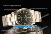 Rolex Explorer Asia Auto with Black Dial and Steel Case Steel Bracelet