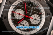 Audemars Piguet Royal Oak Offshore Jarno Trulli Swiss Valjoux 7750 Automatic Forged Carbon Case with Steel Bezel and Red Stick Markers - 1:1 Original (JF)
