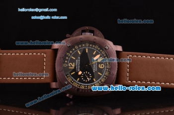 Panerai Special Edition 2008 Luminor 1950 Pangea Submersible Depth Gauge PAM00307 PVD Brown Case with Brown Dial