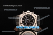 Audemars Piguet Royal Oak Chronograph 41mm Swiss Valjoux 7750 Automatic Steel Case with Black Dial Stick Markers and Black Leather Strap (EF)