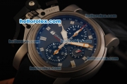 Graham Airwing Oversize Swiss Valjoux 7750 Automatic Movement Titanium Case with Chocolate Dial and Stick Hour Markers