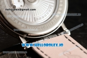 Breguet Classique Japanese Miyota 9015 Automatic Movement Steel White Dial and Roman Numeral Markers Leather Strap (FF)