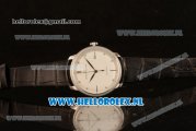 Girard Perregaux 1966 9015 Auto Steel Case with White Dial and Black Leather Strap