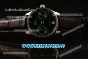 IWC Portuguese Automatic Clone IWC 52010 Automatic Steel Case with Green Dial and Black Leather Strap - (AAAF)