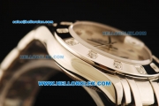 Rolex Datejust Automatic Movement Full Steel with Silver Dial and Diamond Bezel-ETA Coating Case