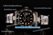 Rolex Pro-Hunter GMT-Master Rolex 3186 Automatic PVD Case/Strap with Black Dial and White Markers