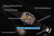 Richard Mille Jean Todt Limited Edition RM 036 Asia Seagull SH Automatic Carbon Fiber Case with Skelton Dial White Markers and Blue Inner Bezel