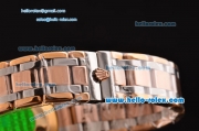 Rolex Day-Date Masterpiece Swiss ETA 2836 Automatic Two Tone Case with Coffee Dial and Diamond Bezel