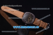 Panerai Radiomir Composite Automatic Clone P.3000 Automatic PVD Case with Black Dial and Brown Leather Strap (ZF)