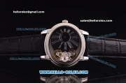 Audemars Piguet Jules Audemars Automatic Steel Case with Black Dial and Black Leather Strap