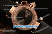 Cartier Pasha C Swiss Quartz Rose Gold Case with Silver Dial and Diamonds Bezel