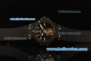 Hublot Big Bang Swiss Tourbillon Automatic Movement PVD Case with Black Dial and Black Rubber Strap