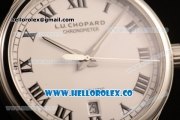 Chopard L.U.C 1937 Miyota 9015 Automatic Steel Case with White Dial and Black Leather Strap (AAAF)