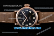 Zenith Pilot Type 20 Extra Special Swiss ETA 2824 Automatic Rose Gold Case with Black Dial and Arabic Numeral Markers - 1:1 Original (KW)