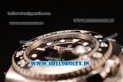 Rolex GMT-Master II Clone Rolex 3186 Automatic 904 Steel Case Dots Markers With Black Dial Steel Bracelet - 1:1 Original(NOOB)