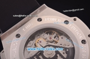 Hublot King Power Chronograph Swiss Valjoux 7750 Automatic Steel Case with PVD Bezel and Black Dial