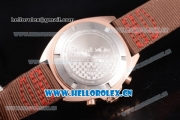 Tag Heuer Formula 1 Miyota Quartz Rose Gold Case with Stick Markers Brown Dial and Brown Nylon Strap