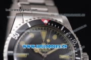 Rolex Submariner Vintage 1950's Asia 2813 Automatic Stainless Steel Case/Bracelet with Black Dial and Yellow Markers