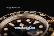 Rolex GMT Master II Rolex 3186 Automatic Movement Steel Case with Black Dial and Two Tone Strap