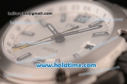 IWC Ingenieur Dual Time Swiss Valjoux 7750 Automatic Titanium Case with White Dial and Stick/Numeral Markers 1:1 Original