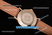 Patek Philippe Calatrava Miyota Quartz Rose Gold Case with Diamonds Markers and Rose Gold Dial