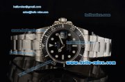 Rolex Submariner Rolex 3135 Automatic Stainless Steel Case with Stainless Steel Strap and Black Dial Stick Markers